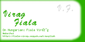 virag fiala business card